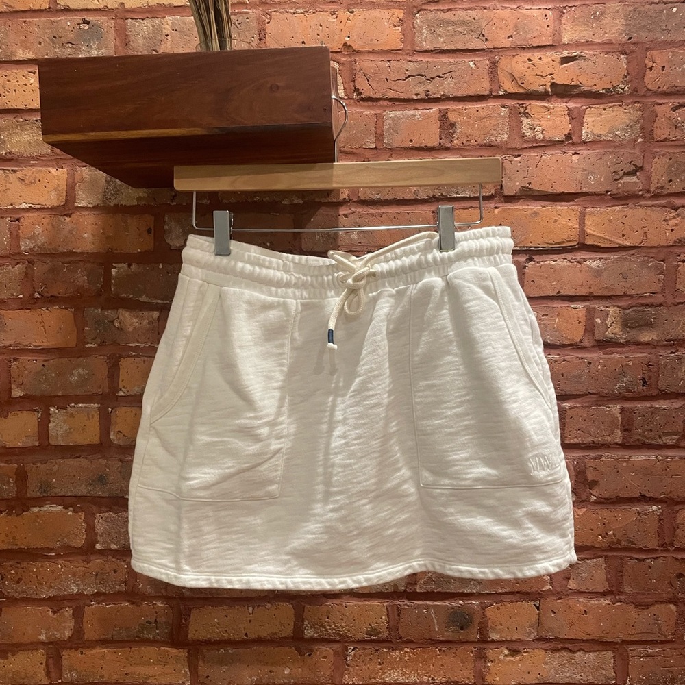 Madewell white sweat skirt